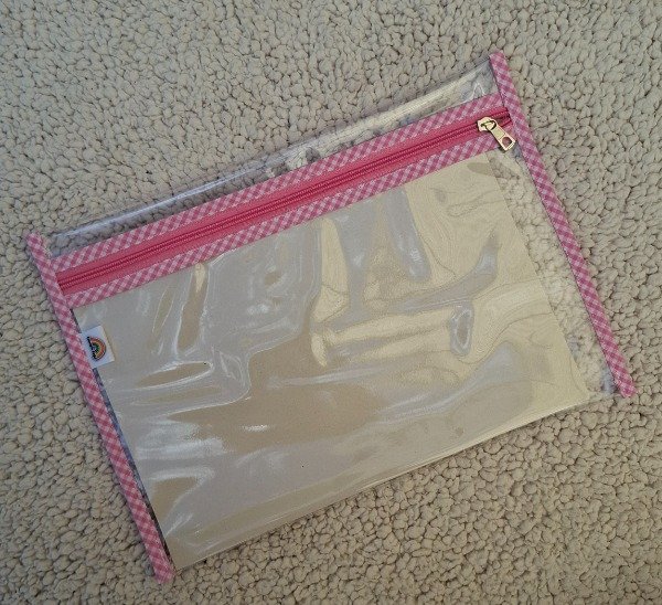 Producto - Sobre A4 Cristal Cuadrille Rosa