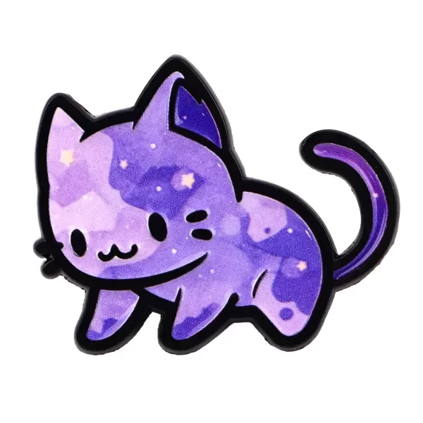 Producto - Pin Michi - Gatito cósmico violeta