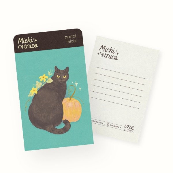 Producto - Postales Michi o truco