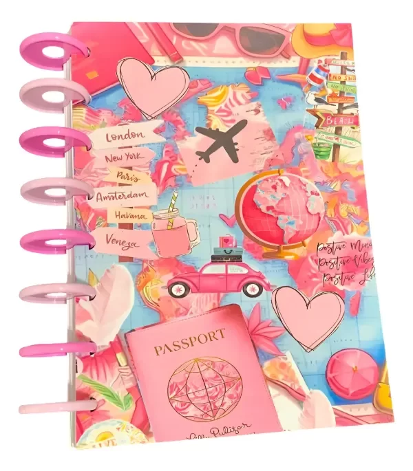 Producto - Cuaderno Sistema de Discos "Viajes"
