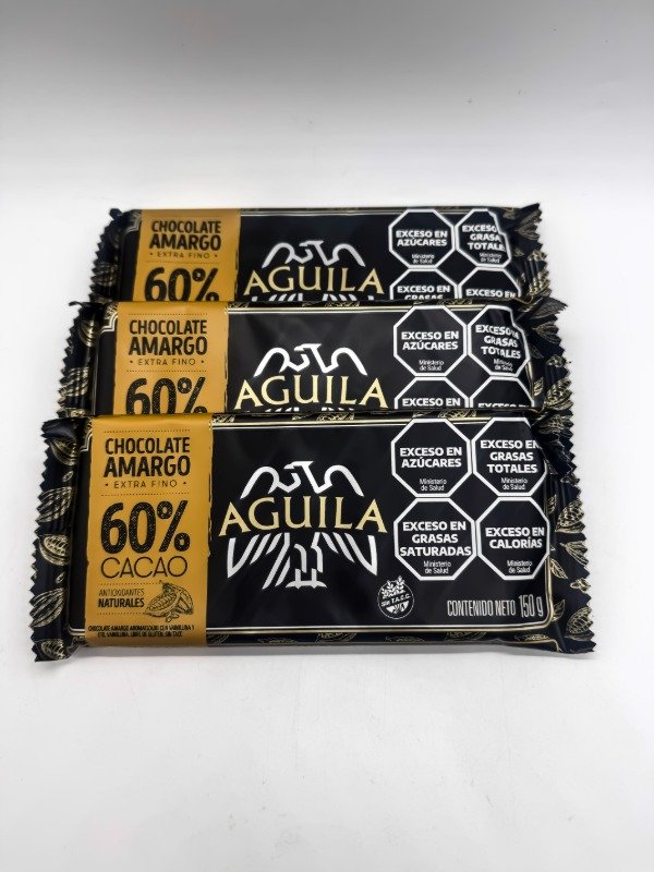 Producto - Chocolate amargo Aguila al 60 x 150 g (por unidad)