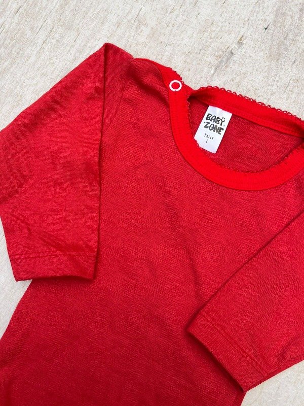 Producto - Body picot rojo liso 0/24M (x3 y x4 unid) - 1