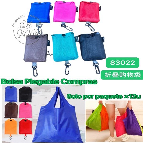Producto - Bolsa De Compras LISO Plegables Reutilizables Gran Capacidad