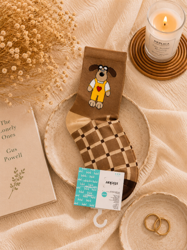 Producto - Medias media caña Wallace y Gromit