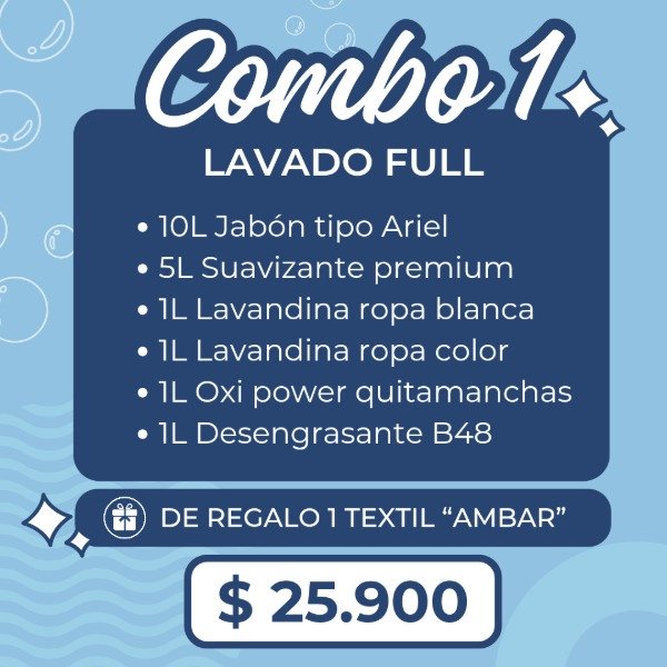 Producto - Combo 1 : Lavado full