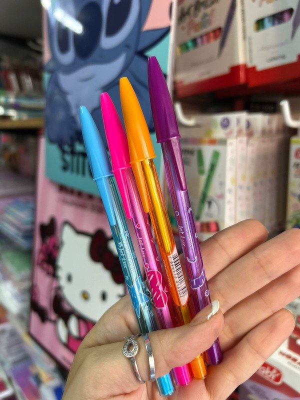 Producto - Birome JetLux Cristal Colores x4