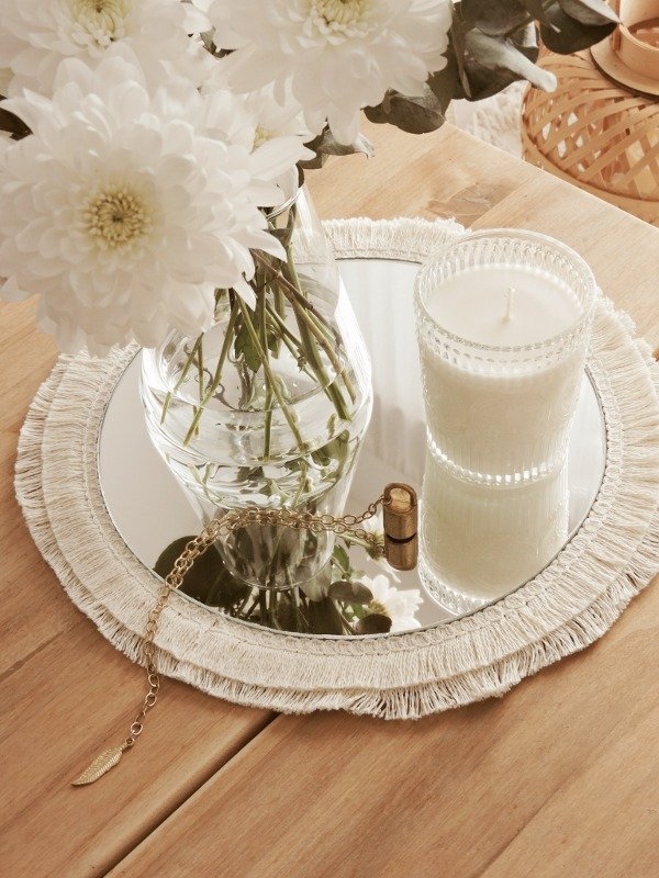 Producto - Bandeja redonda espejada BOHO