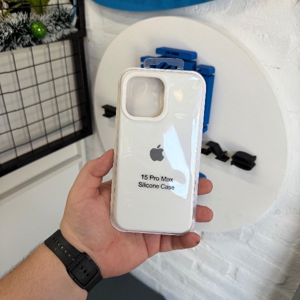 Producto - Silicone Case Blanca - iPhone 15 Pro Max