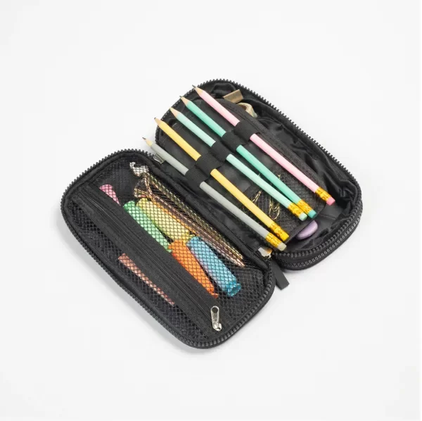Producto - Cartuchera doble cierre organizadora Simil cuero