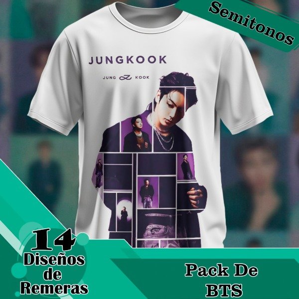 Producto - Diseños Digitales / Plantillas Semitonos Para Remeras De BTS K-Pop