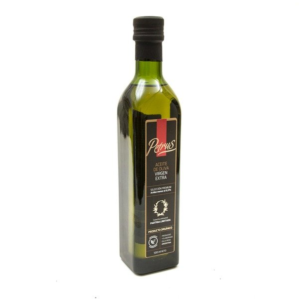 Producto - ACEITE DE OLIVA ORGANICO PETRUS EXRA VIRGEN 500ML