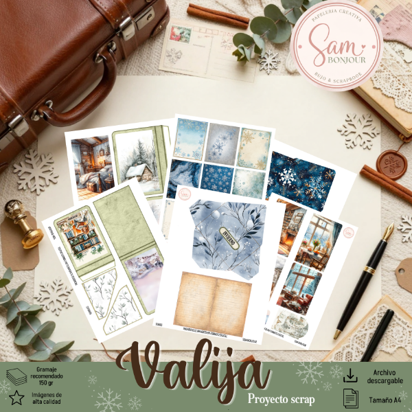 Producto - Kit imprimible: Valija de invierno - 1