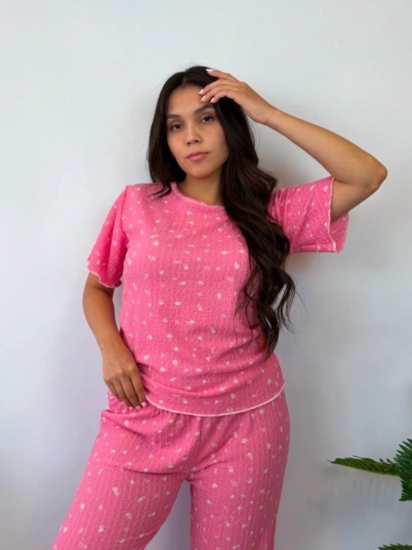 Producto - Pijama Media estación Rosa