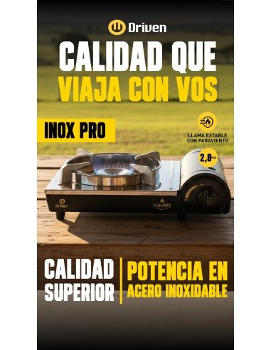 Producto - DC-10115 Anafe portátil a gas para camping Inox Pro Flamate