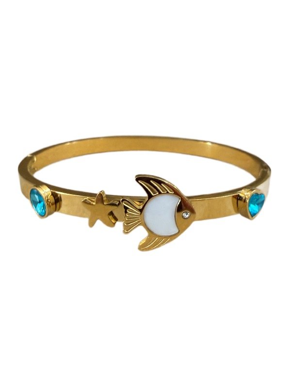 Producto - Esclava acero dorado modelo 6