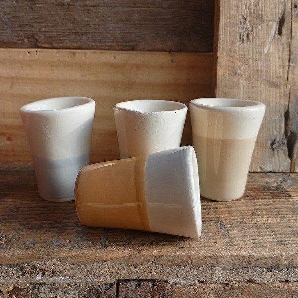 Producto - Cuenco Mini / Macetita Cónica - Natural y Marrón