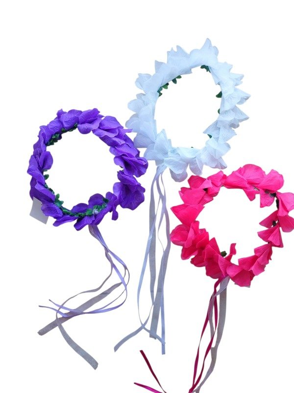 Producto - CORONA PETALOS Y TIRAS FUCSIA XUD