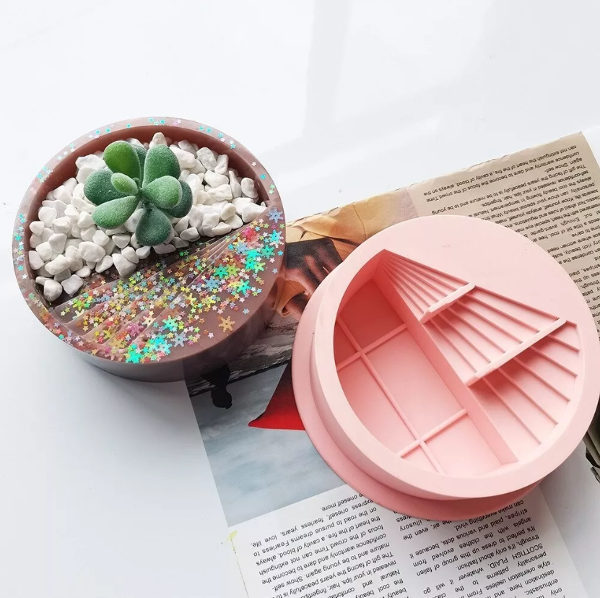 Producto - Molde maceta circular terrario (W)