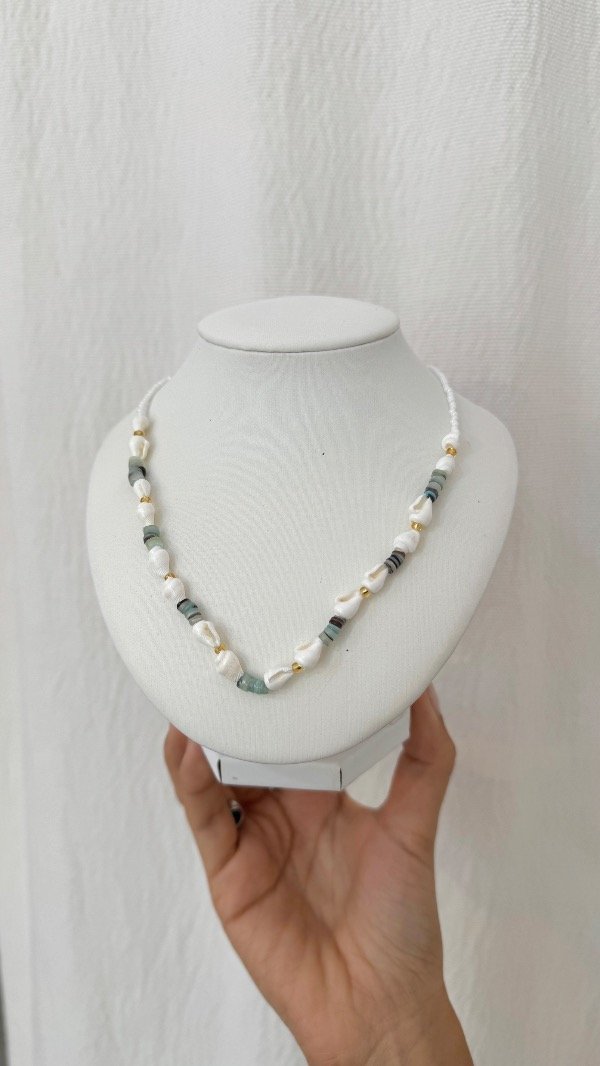 Producto - Collar caracol verde