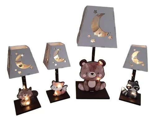 Producto - Souvenir Animalitos Del Bosque 25+1centro De Mesa Con Led - 0