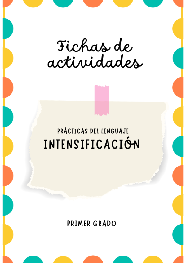 Producto - Actividades de intensificación "Primer grado" - 2025 - 0