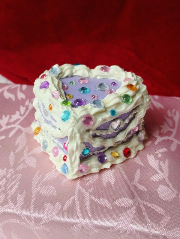 Producto - Torta Corazon Bedazzled Violeta - 0