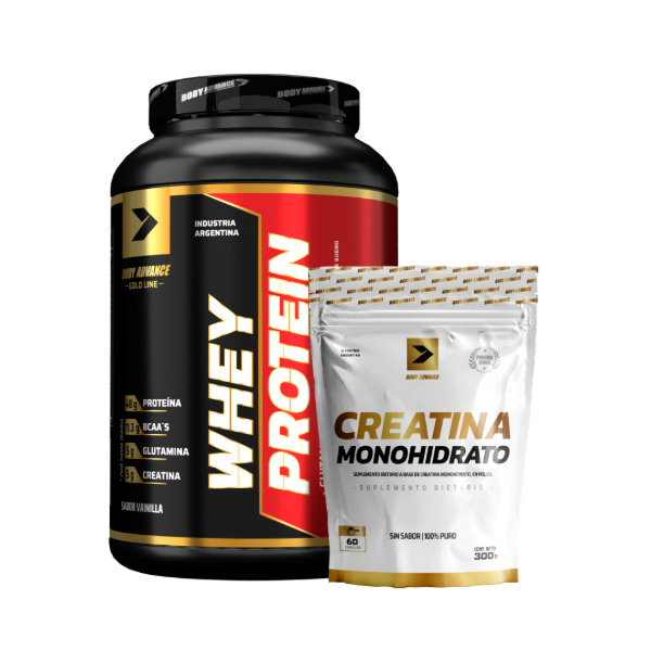 Producto - COMBO BODY ADVANCE - WHEY PROTEIN 910 GRS. + CREATINA 300 GRS. DOYPACK