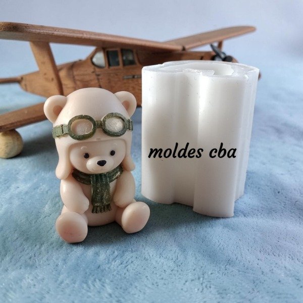 Producto - Molde silicona osito aviador - 0