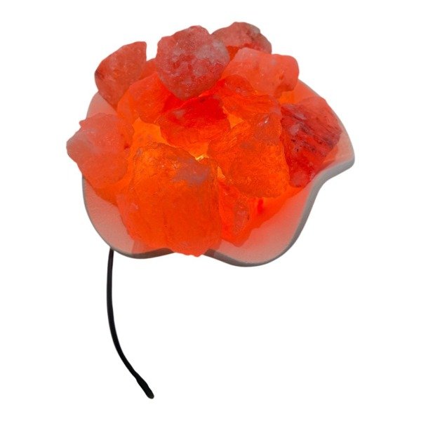 Producto - LAMPARA DE SAL RUSTICA FORMA DE HOJA - LAMP#118