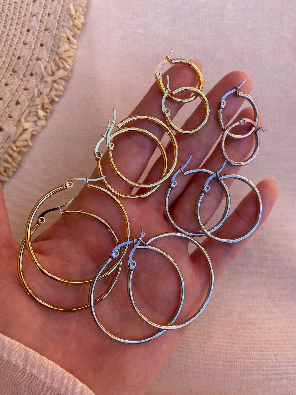 Producto - Pack x 6 argollas Classic AQ/AD