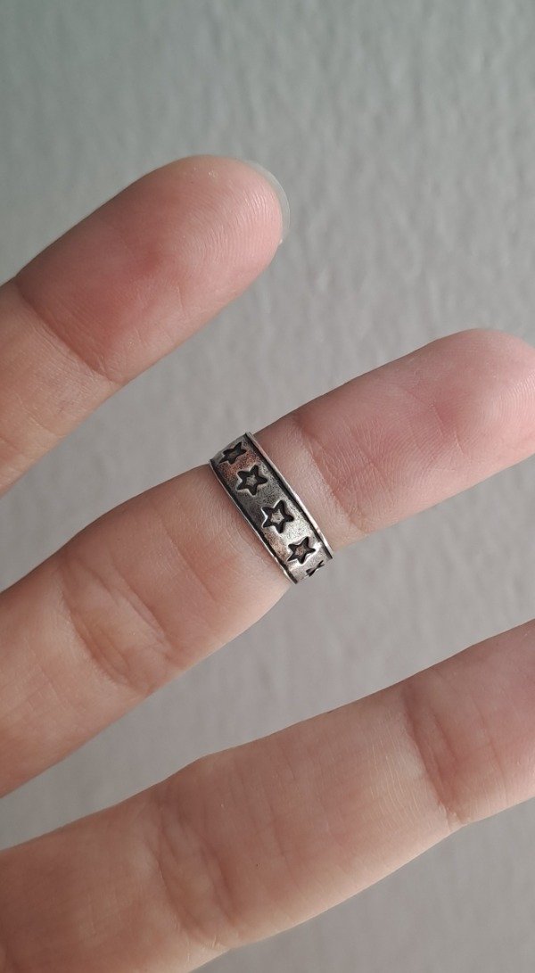 Producto - Anillo de Plata Midi Estrellitas