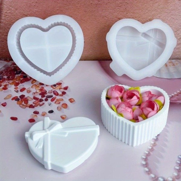 Producto - Molde alhajero corazón rallado