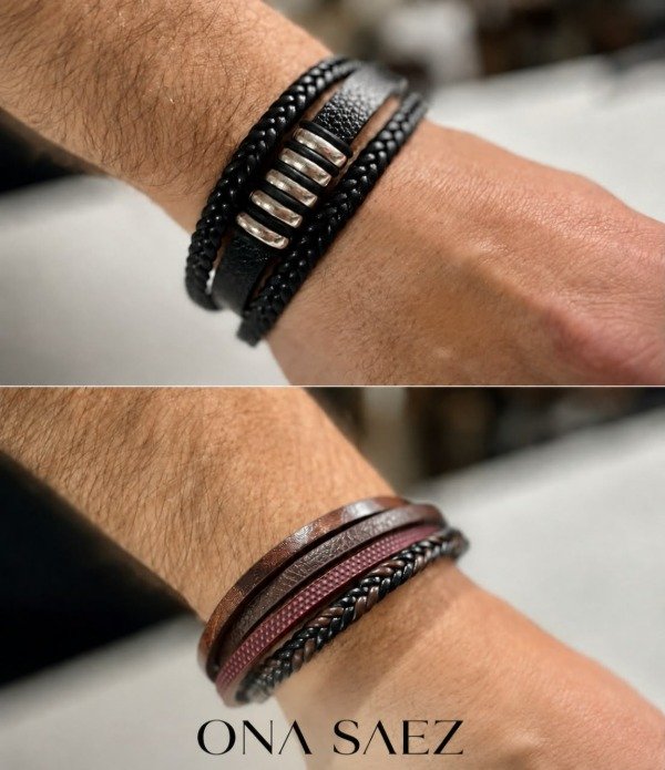 Producto - PULSERA ONA SAEZ HOMBRE COD CUERO SINTETICO 01