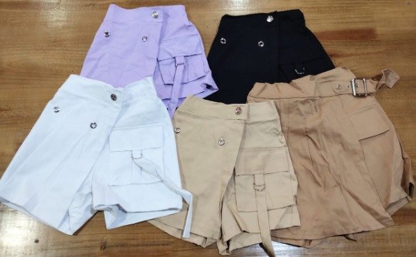 Producto - SHORT DE GABARDINA NIÑA ELASTIZADO