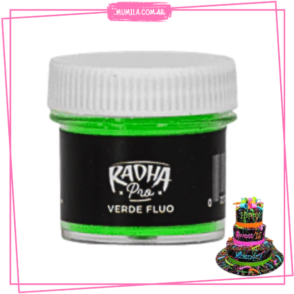 Producto - Colorante Fluo Radha Verde