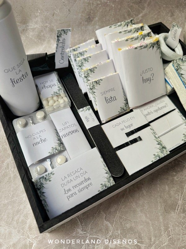 Producto - Kit de Baño - Diseño Seba (hojas) - 1