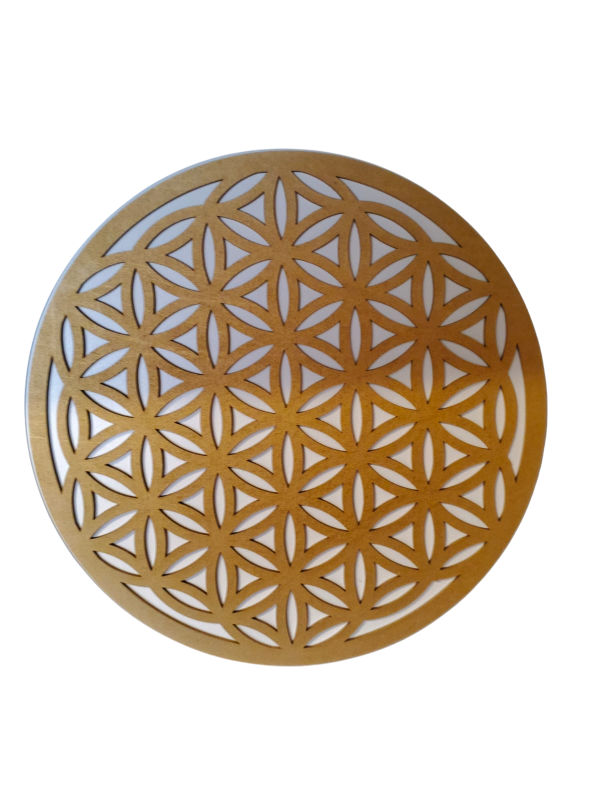 Producto - Cuadro Flor de la Vida Dorado 34 cm - 1