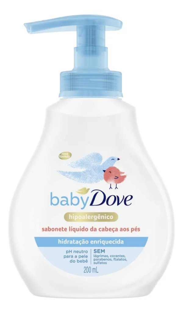 Producto - Jabón Liquido Corporal Baby Dove Humectación Enriquecida 200 ml