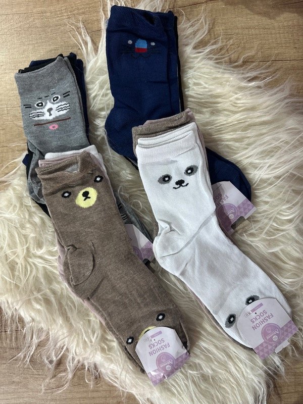 Producto - Medias GATITOS 3/4 pack x 3