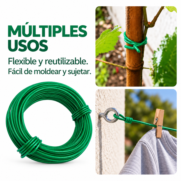 Producto - ROLLO 10MTS ALAMBRE PLASTIFICADO 2MM P/LA ROPA - 2