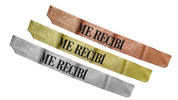 Producto - Banda "Me recibí" glitter