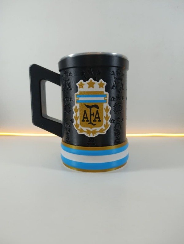 Producto - Vaso Chopp Selección Argentina - Edición Negro Premium - 650 ml