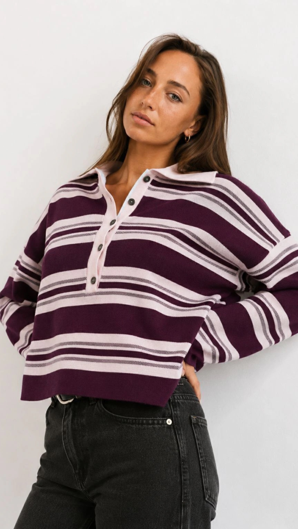 Producto - CHOMBA CLAIR VINO-ROSA