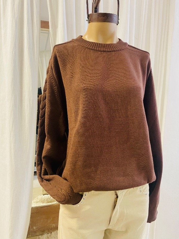 Producto - Sweaters Trenza Chocolate