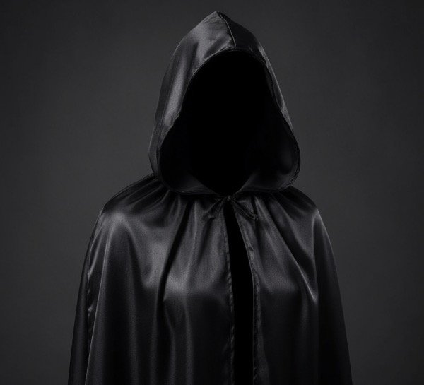 Producto - Capa adulto negra 1,20 cm Capucha