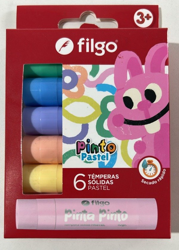 Producto - TEMPERA SOLIDA FILGO PINTO X6 UNIDADES