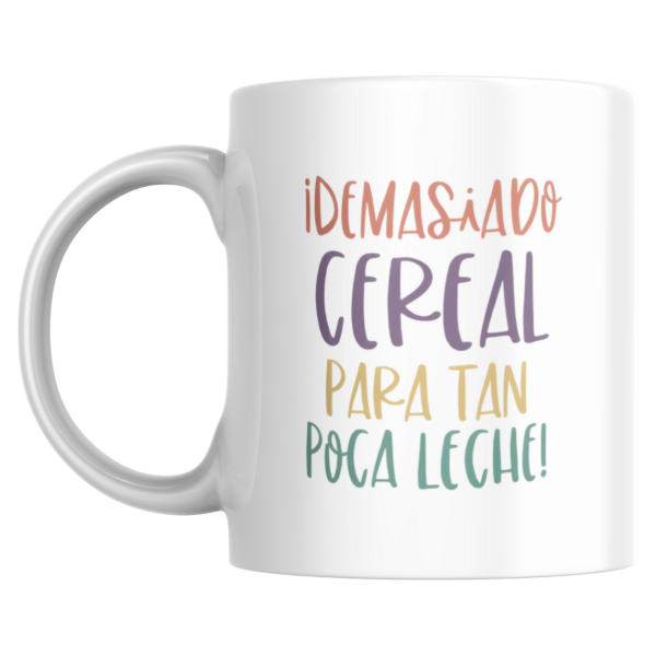 Producto - Taza - demasiado cereal para tan poca leche
