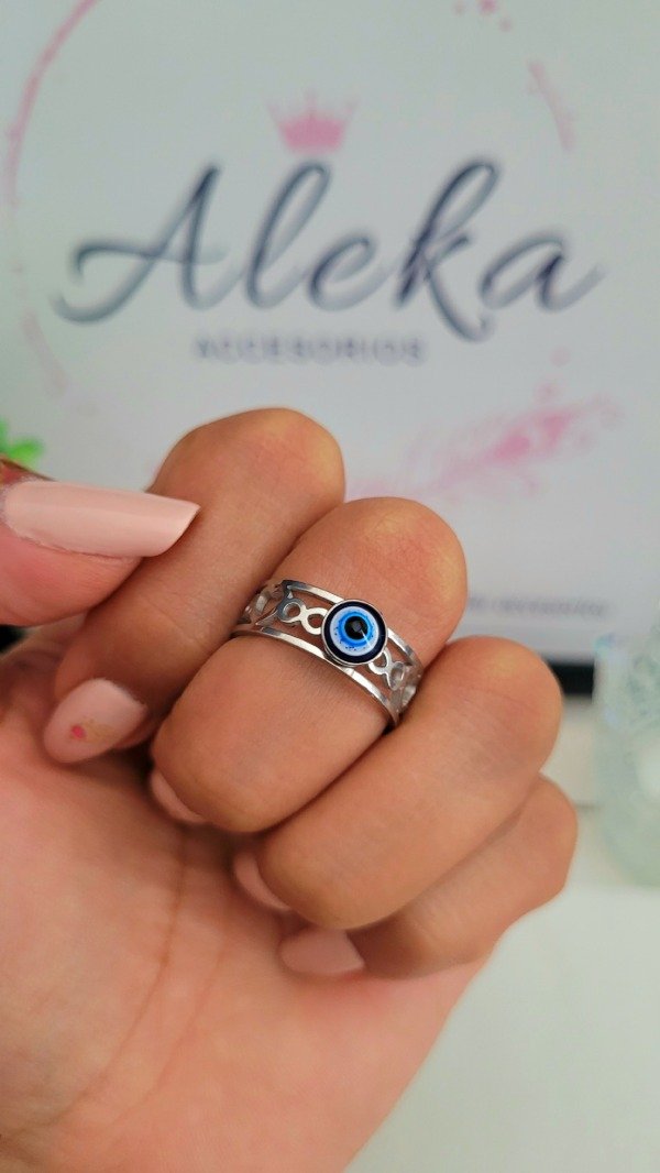 Producto - Anillo ojo turco con guarda de acero quirúrgico