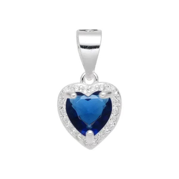 Producto - Dije 8mm corazón azul