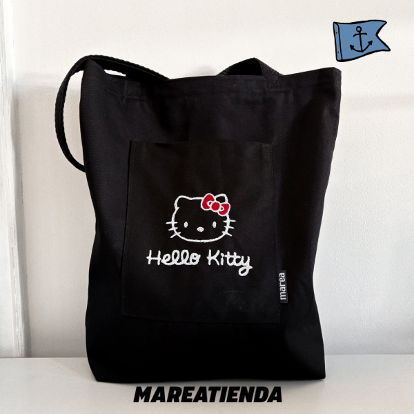 Producto - Tote Bag Negra Hello Kitty